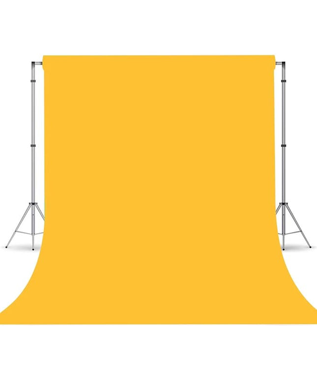 Yellow Photo Backdrop, Photo Booth Portrait Photography Backdrops, Studio Yellow Backdrop for Photoshoot Streaming Video Shooting 5x7ft