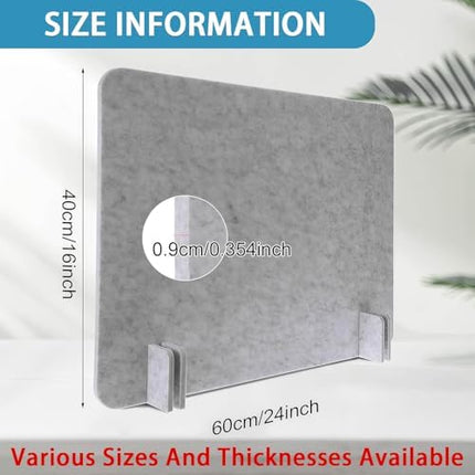 Acoustic Desk Privacy Panel - Soundproof Divider for Home & Office, Reduces Visual Distractions, Enhances Focus & Productivity, Stylish and Functional Workspace Solution