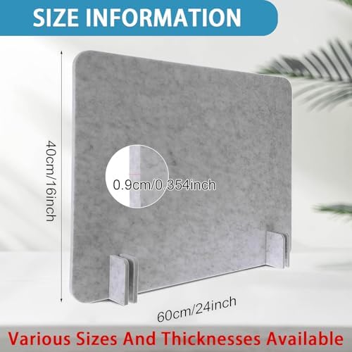 Acoustic Desk Privacy Panel - Sound-Absorbing, Visual Distraction Reducing Divider for Office & Home Workspaces, Enhances Focus & Productivity