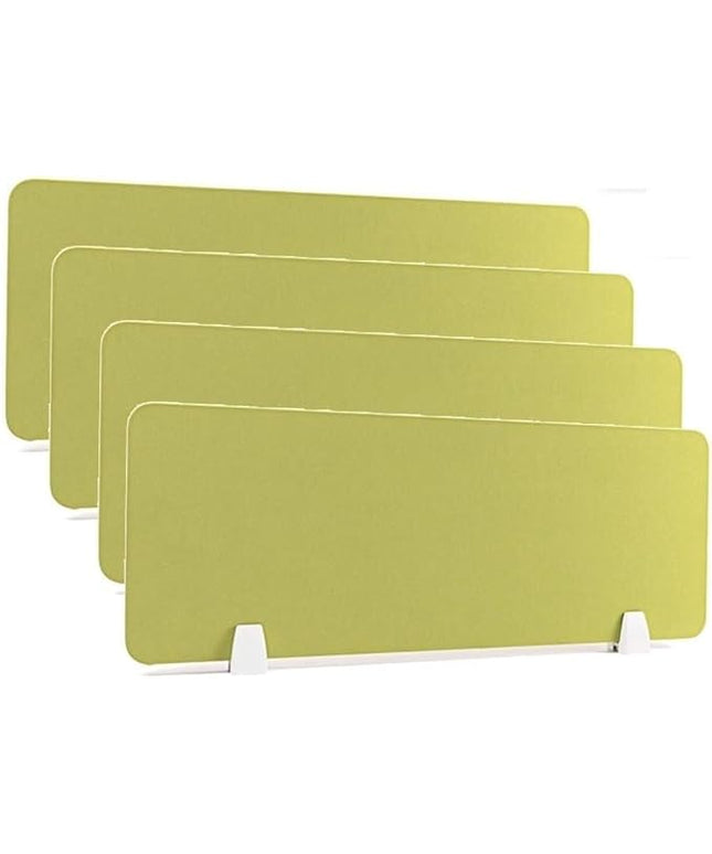 Desk Privacy Divider - 4 Pack Acoustic Desktop Panels, Soundproof Partition for Office, Classroom, Library, and Home Noise Reduction, Visual Privacy, Clamp-on Design, Easy to Install Clean(30X60CM)