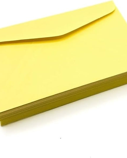 Limited Papers (TM) No. 10 Regular Standard Mailing Envelope - Pastel - Soft - 24 Pound (4.8 inch x 9.5 inch) - Announcement, Invoices, Checks, Letters, Contracts, Business Envelopes (Canary, 100)