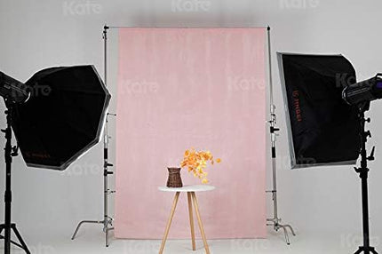 Kate 6ftX9ft Solid Light Pink Backdrop Portrait Photography Background for Photography Studio Children and Headshots Light Pink Backdrop Background
