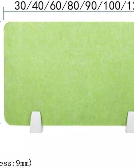 Desk Privacy Screen Soundproof Partition Clip – Vertical Divider for Classroom & Library Office Decor (Green 80x30cm) Enhance Focus Productivity