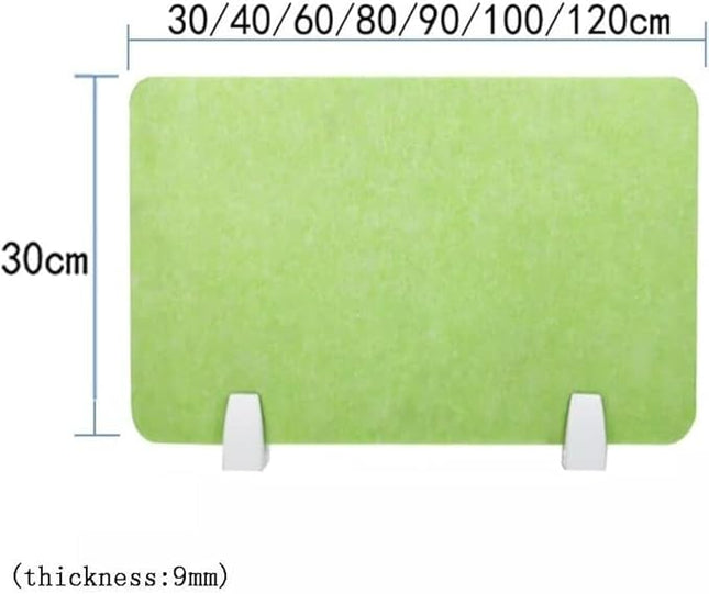 Desk Privacy ScreenSoundproof Partition Clip Vertical Divider for Classroom Library Office Decor (Green 30x120cm) Enhance Focus and Productivity