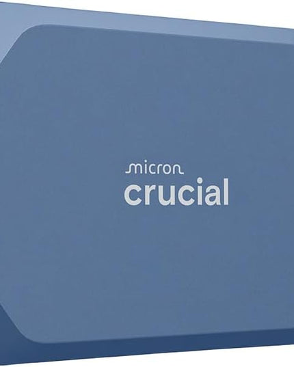 Crucial X10 6TB Portable SSD, Up to 2,100MB/s, USB 3.2 USB-C, External Solid State Drive, Compatible with Windows, Mac & Android, Durable Storage for Games, Photos & Files, Blue - CT6000X10SSD9-02