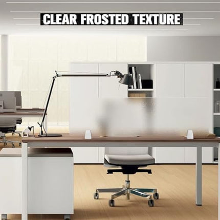 Desk DividersPrivacy Desk Divider 4mm Frosted Acrylic Panel Soundproof and Visual Distraction Shield for Office Desk Free Standingable,Frosted-40X30CM