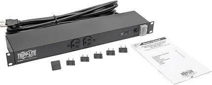 Tripp Lite 12-Outlet Isobar Network-Grade Rackmount Surge Protected PDU Power Strip, 15A 120V, 3840 Joules Protection, 15ft Cord with 5-15P, 25,000 Insurance (IBAR12)