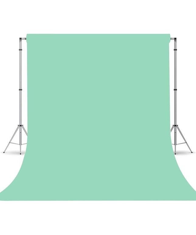 Jelly Mint Green Photography Backdrop for Photoshoot, Photo Backdrop Curtain, Perfect Light Green Backdrops for Party Portrait Photoshoots Video Studio 8FTx10FT