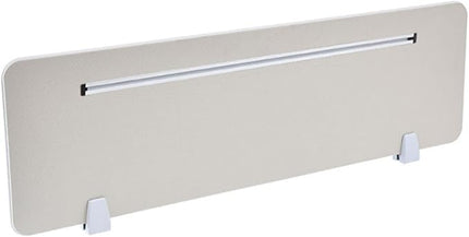 Table Mounted Modesty Panel ，Sneeze Guard Desk Divider， with Slot Sound Proof Mounted Privacy Panel，for Office Cubicle(Silver,120cmX30cm)