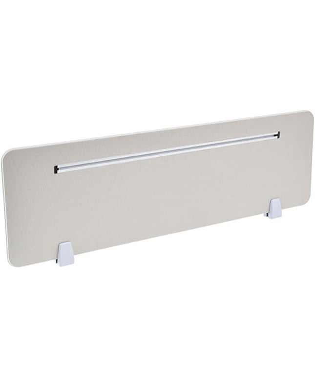 Acoustic Desk Divider Panel for Privacy, Noise Reduction - Independent Workspace Separator, Sit-Stand Table Partition (Silver, 60cm x 30cm)