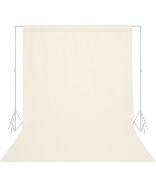TRLYC Ivory Background Backdrop - 7x10 FT Polyester Seamless Backdrops for Photography Background Screen for Photo Backdrop Video Photography Studio Wedding Birthday Parties