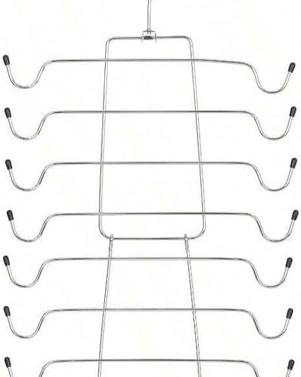 Space Saving Metal Folding Vest Bra Hanger, Heavy Duty Adult Closet Organizer, Multi-Tier Design