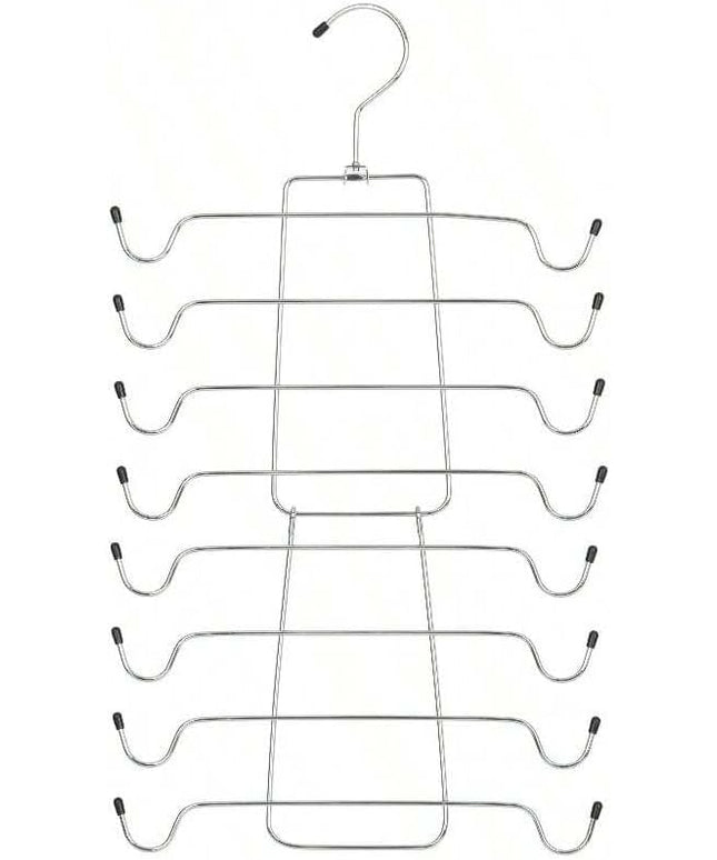 Space Saving Metal Folding Vest Bra Hanger, Heavy Duty Adult Closet Organizer, Multi-Tier Design