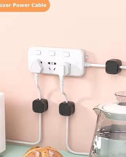 12-Pack Cord Organizer Cable Clips - Cable Management, Adhesive Phone Charging Wire Holder for Nightstand/Wall, Home Office Desk Accessories Decor Essentials [White]