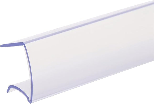 SmartSign Shelf Clip Label Holder | 1.125" x 6" Clear Plastic, for 1" Thick Shelves, Pack of 10