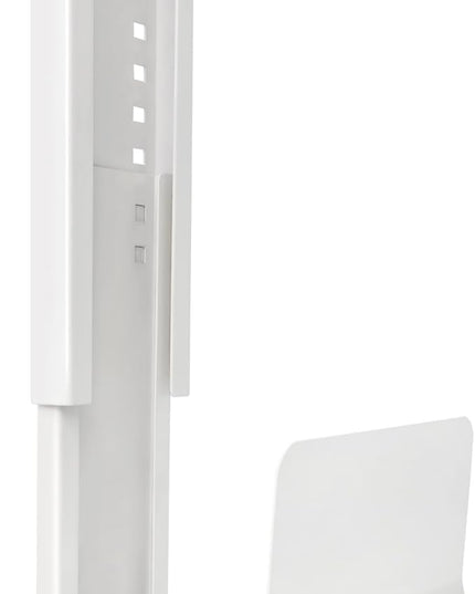 Heavy Duty Computer Wall Mount, Also Great for PC Mount Under Desk - Height Adjustable from 12" to 20", Width Adjustable from 5.7" to 8" - Computer Case Stand PC Holder Under Desk or On Wall, White