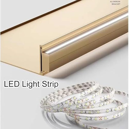 LED Floating Wall Shelf with Built-in Lights - Stylish Illuminated Display for Home Bar, Kitchen, Living Room Storage, Modern Decor, Space-Saving Solution