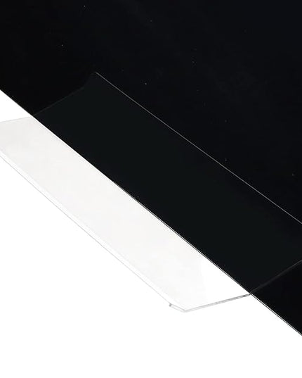 72" x 48" Black Extra Large Glass Whiteboard 6' x 4' Frameless Tempered Black Dry Erase Board with Marker Tray for Interactive Office, Wall Mounted Frosted Glass White Board