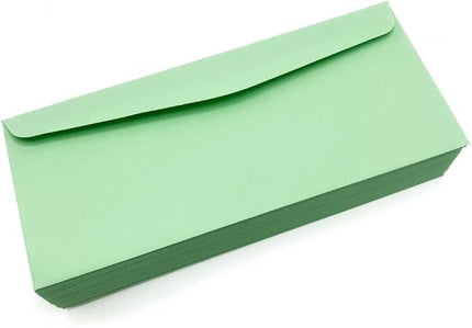 Limited Papers (TM) No. 10 Regular Standard Mailing Envelope - Pastel - Soft - 24 Pound (4.8 inch x 9.5 inch) - Announcement, Invoices, Checks, Letters, Contracts, Business Envelopes (Green, 2500)