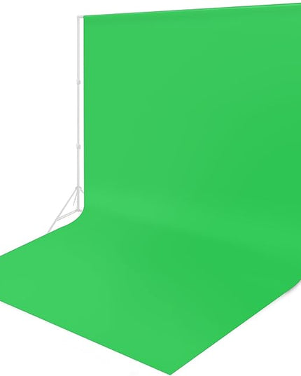 Green Backdrop - 10 x 20 ft, Green Screen for Photography & Video Recording, High Density Polyester Fabric
