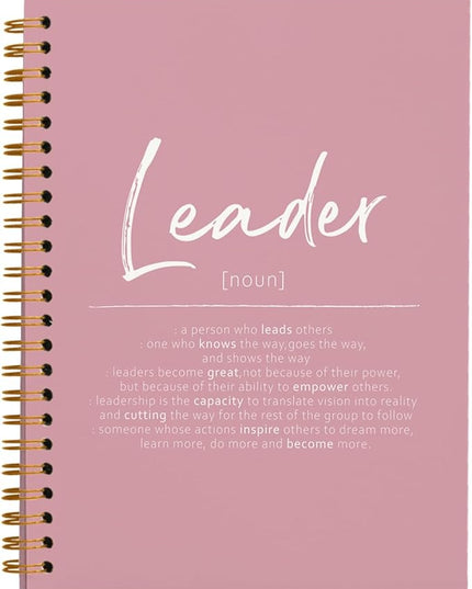 OXW Pink Meeting Notebooks for Work, Leadership Gifts Office Work Notebook Journal for Writing Note Taking, Thank You Appreciation Gifts for Women Men Leader Mentor Boss Manager Principal, 5.5"x8.3"