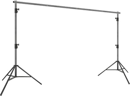 VEVOR 11.5 x 9.6 ft Heavy Duty Backdrop Stand, Height Adjustable Photography Backdrop Stand, Background Support System with 6 Clamps and A Carry Bag, for Party, Wedding, Display, Photo