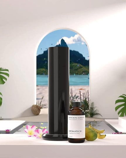 AromaTech Bora Bora Serenity Aroma Essential Oil Blend: Luxury Hotel Inspired Aromatherapy with Tropical Fruit, Frangipani & Coconut for Ultrasonic Diffusers & Nebulizers - 16 fl oz, 500 mL