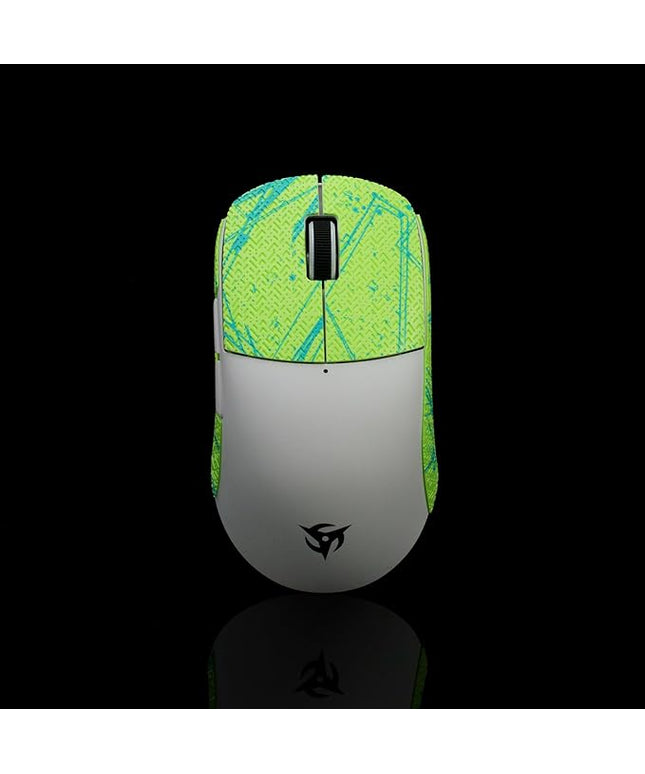 Grip Tape for Vaxee x Ninjutso Sora 4K - Anti-Slip,Enhanced Control, Sweat Resistance,Improves FPS Gaming Grip & Mouse Protection [Pre-Cut] Green Ink 0.4mm