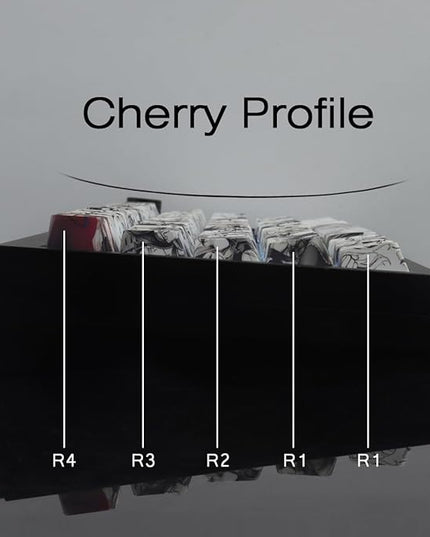 Tsungup Anime Keycaps-Side Print Keycap Set,PBT Japanese Custom Keycap Shine Through Backlit Keycaps 75 Percent,129 Keys Dye Sub Cherry Profile Keyboard Key caps for Cherry MX Mechanical Keyboard