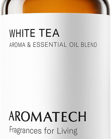 AromaTech White Tea Aroma Essential Oil Blend: Luxury Hotel Inspired Aromatherapy with White Tea, Orange & Palo Santo for Ultrasonic Diffusers & Nebulizers - 4 fl oz, 120 mL