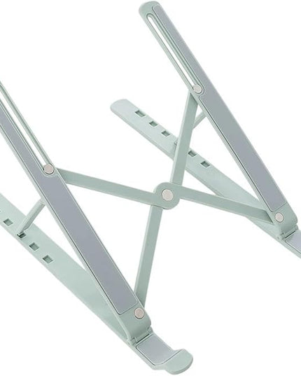 Vryxq Ergonomic Foldable Laptop Stand Portable Desktop Stand Adjustable 6 Gear Vertical Saving Dock for Tablet Foldable Holder