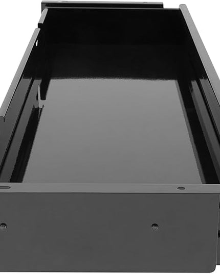 LEYSRIS 33.3" Under Desk Storage Drawer, Black Sliding Pull-Out Drawer for Sit Stand Workstation