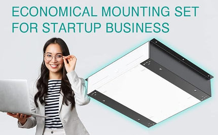 TidyFriend Cash Register Stand Brackets, 16 in Cash Drawer Under Counter Mount Brackets, Heavy Duty Steel Mounting Brackets for Square Cash Drawer, Brackets for Cash Drawer Under Counter (2 Pack)