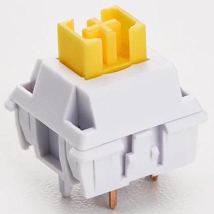 WS Yellow Mechanical Keyboard Switches, 5 Pin Pre Lubed Linear Switches for Mechanical Gaming Keyboard (35pcs)