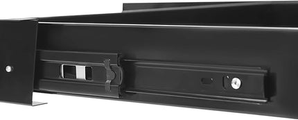 21.6" Under Desk Storage Drawer, Black Sliding Pull-Out Drawer for Sit Stand Workstation