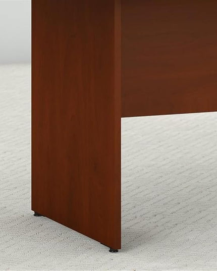 Bush Business Furniture 96-inch Office Conference Table with Wood Base, Boardroom Meeting Space for 8 Users, Hansen Cherry