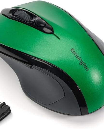 Kensington Pro Fit Mid-Size Wireless Mouse, Emerald Green (K72424AM)