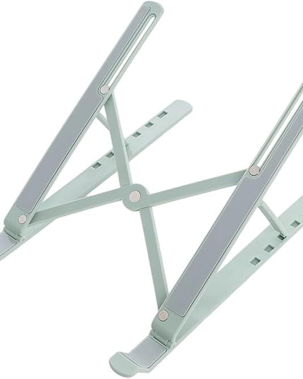 Vryxq Ergonomic Foldable Laptop Stand Portable Desktop Stand Adjustable 6 Gear Vertical Saving Dock for Tablet Foldable Holder