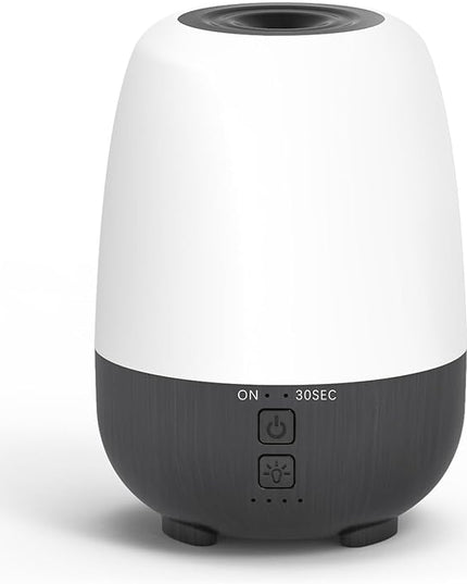 SEEDSEEL 150ML Rechargeable Battery Operated Essential Oil Diffuser, Portable Cordless Aromatherapy Diffuser,7-Hour Runtime with 7 LED Color Changing Lights
