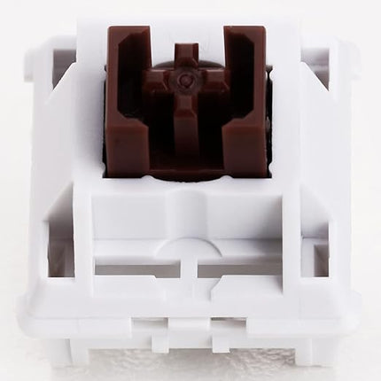 WS Brown Mechanical Keyboard Switches, 5 Pin Pre Lubed Tactile Switches for Mechanical Gaming Keyboard (35pcs)