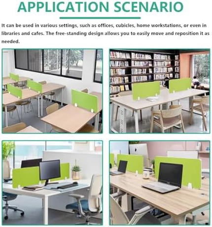 Acoustic Desk Divider Panel, Soundproof Office Partition, for Workstation, Noise-Reducing Divider, Privacy Partitioning Solution