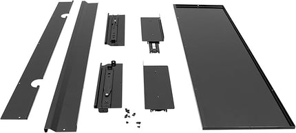 FFanhia 30 Inch Under Desk Mounted Sliding Pull-out Drawer Storage for Sit Stand Workstation Office(Applicable Table Thickness: 0.79in) Black