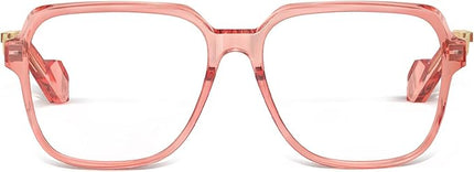 VISOONE Oversized Blue Light Blocking Glasses with Chic Square TR90 Frame and Metal Temple for Women Men REMY
