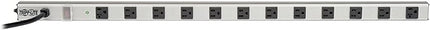 Tripp Lite 12 Outlet Surge Protector Power Strip, 15ft Long Cord, Metal, (SS361220) Black/Gray