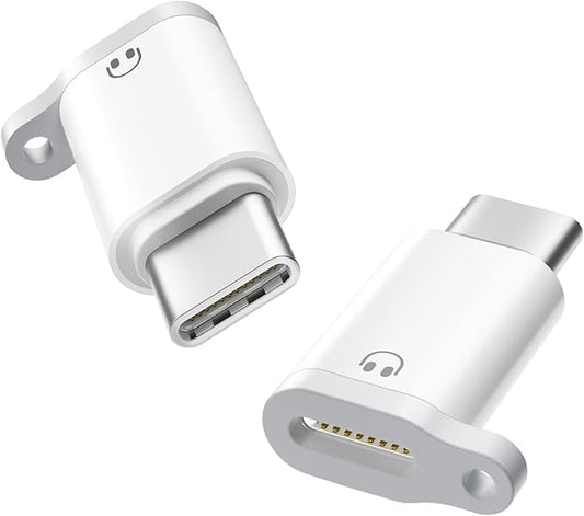 Lightning to USB C Audio Adapter for Heaphones Support Line Control, 2 Packs USBC Male to Lightning Female Earbuds Adapter, Not for Charging/Data Transfer, USB-C for Apple iPhone 17 16 15/iPad