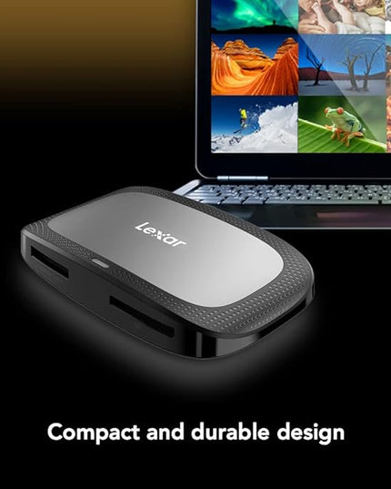 Lexar Professional CFexpress Type A / SD USB 3.2 Gen 2 Reader, Designed for CFexpress Type A and SD UHS-II Cards, High-Speed USB 10Gbps Transfer Speeds (LRW530U-RNBNG)