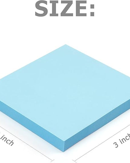 Sticky Notes 3x3 inch Bright Colors Self-Stick Pads 8 Pads/Pack 85 Sheets/Pad Total 680 Sheets