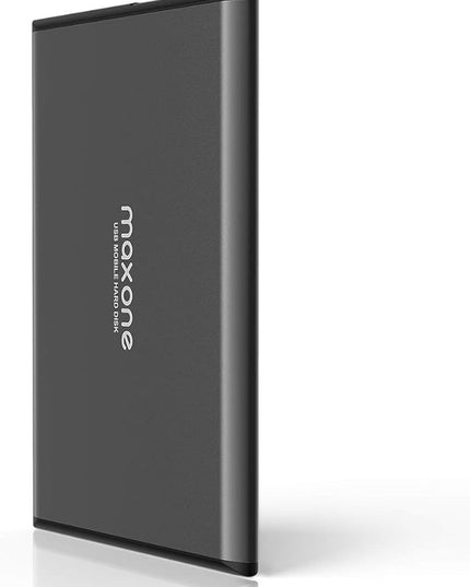Maxone 250GB Ultra Slim Portable External Hard Drive HDD USB 3.0 Compatible with PC, Laptop - Charcoal Grey