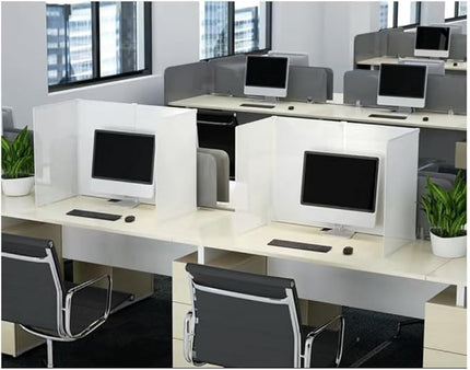 Desk Privacy Divider, Privacy Panels Desk Dividers, Privacy Dividers Waterproof Soundproof, Privacy Covers Easy to Clean, Exam Dividers School Teachers School Supplies(90CMx45CMx35CM)
