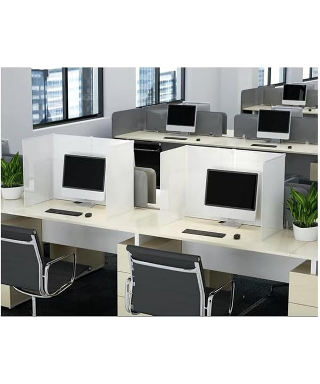 Desk Privacy Divider, Privacy Panels Desk Dividers, Privacy Dividers Waterproof Soundproof, Privacy Covers Easy to Clean, Exam Dividers School Teachers School Supplies(60CMx30CMx45CM)